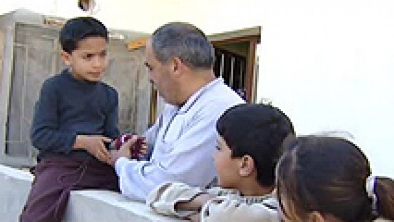 Jasem y su familia, refugiados en Jordania