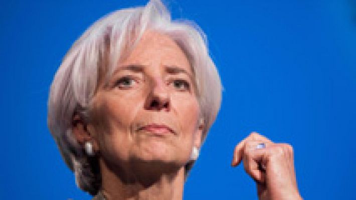 Telediario 1 - Lagarde, contraria a posponer el pago de la deuda de Grecia con el Fondo Monetario Internacional