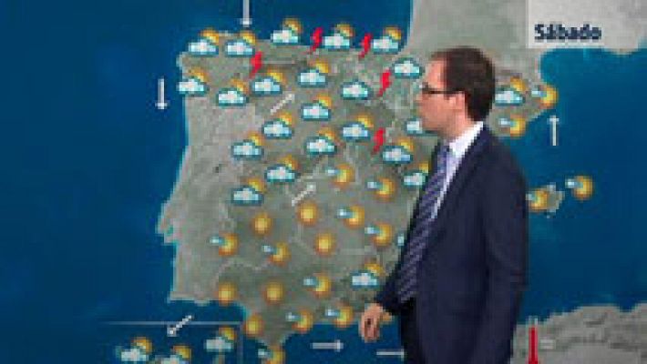 El tiempo - Precipitaciones fuertes en País Vasco, Navarra y norte de Aragón