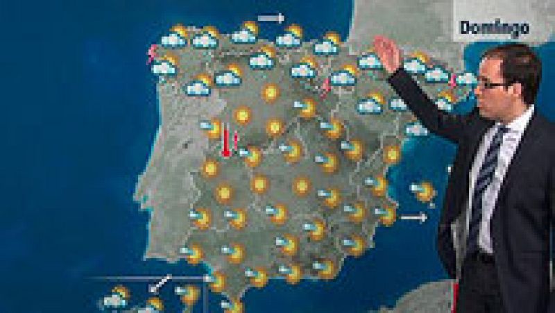 Chubascos fuertes y bajada de temperaturas en el área pirenaica