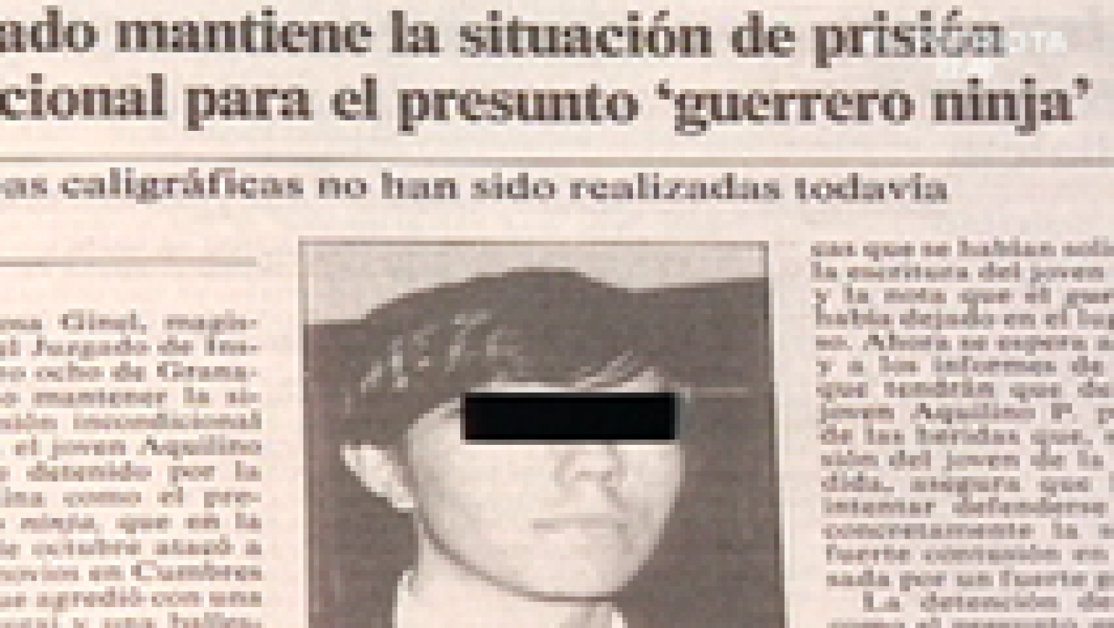 Menores y protagonistas de la crónica negra