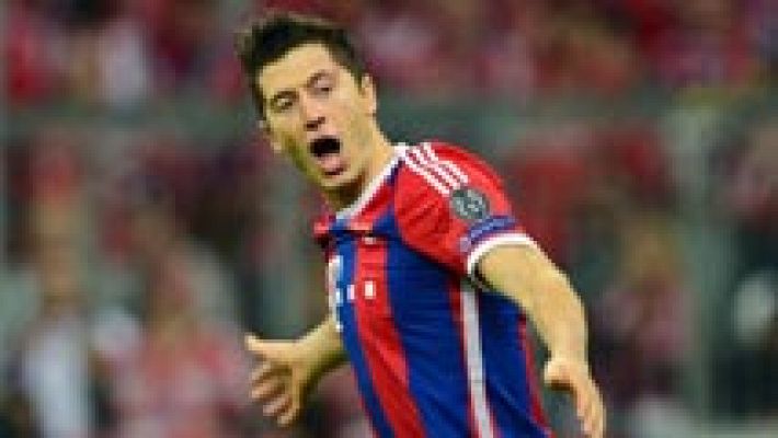 Lewandowski hace la 'manita' antes del descanso (5-0)