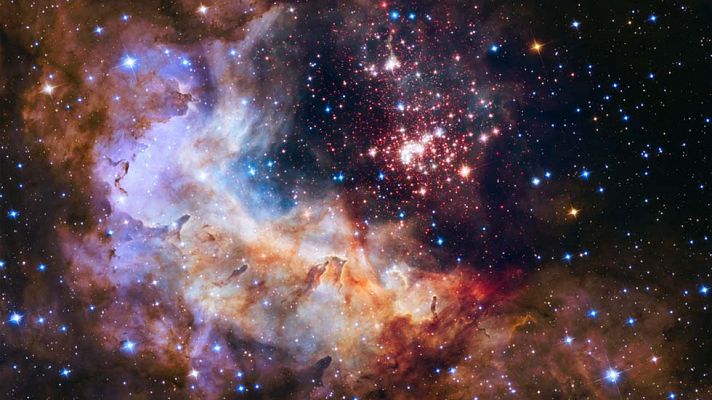 El cúmulo estelar Westerlund 2 captado por Hubble