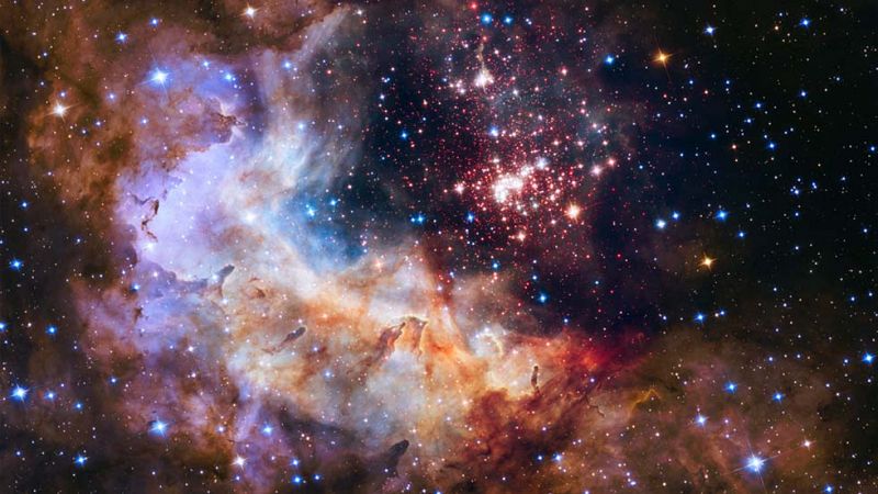 El cúmulo de formación estelar Westerlund 2 captado por Hubble