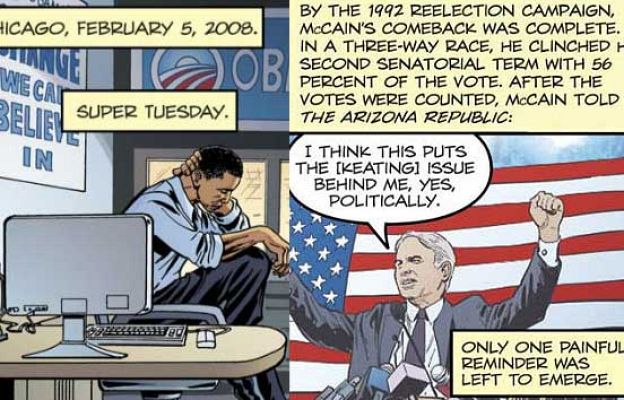  - Obama y McCain, en cómic