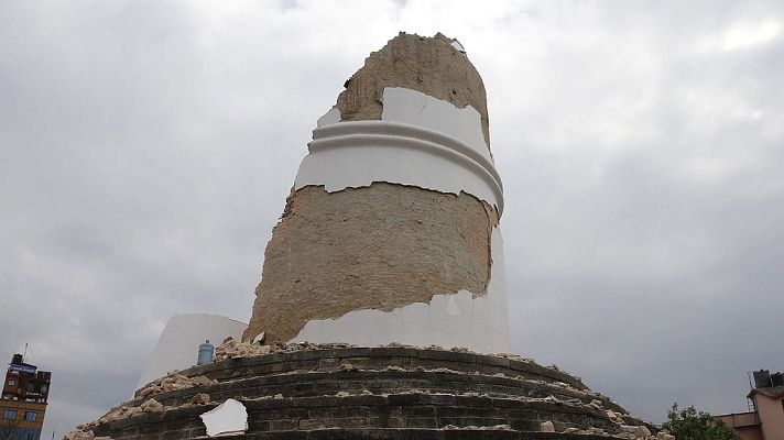 Parte del tesoro patrimonial de Nepal, destruido en un minuto