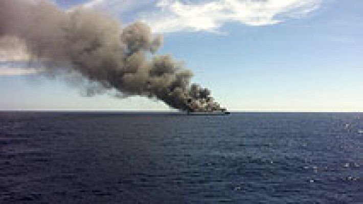 Evacuados 150 pasajeros de un ferry en Mallorca