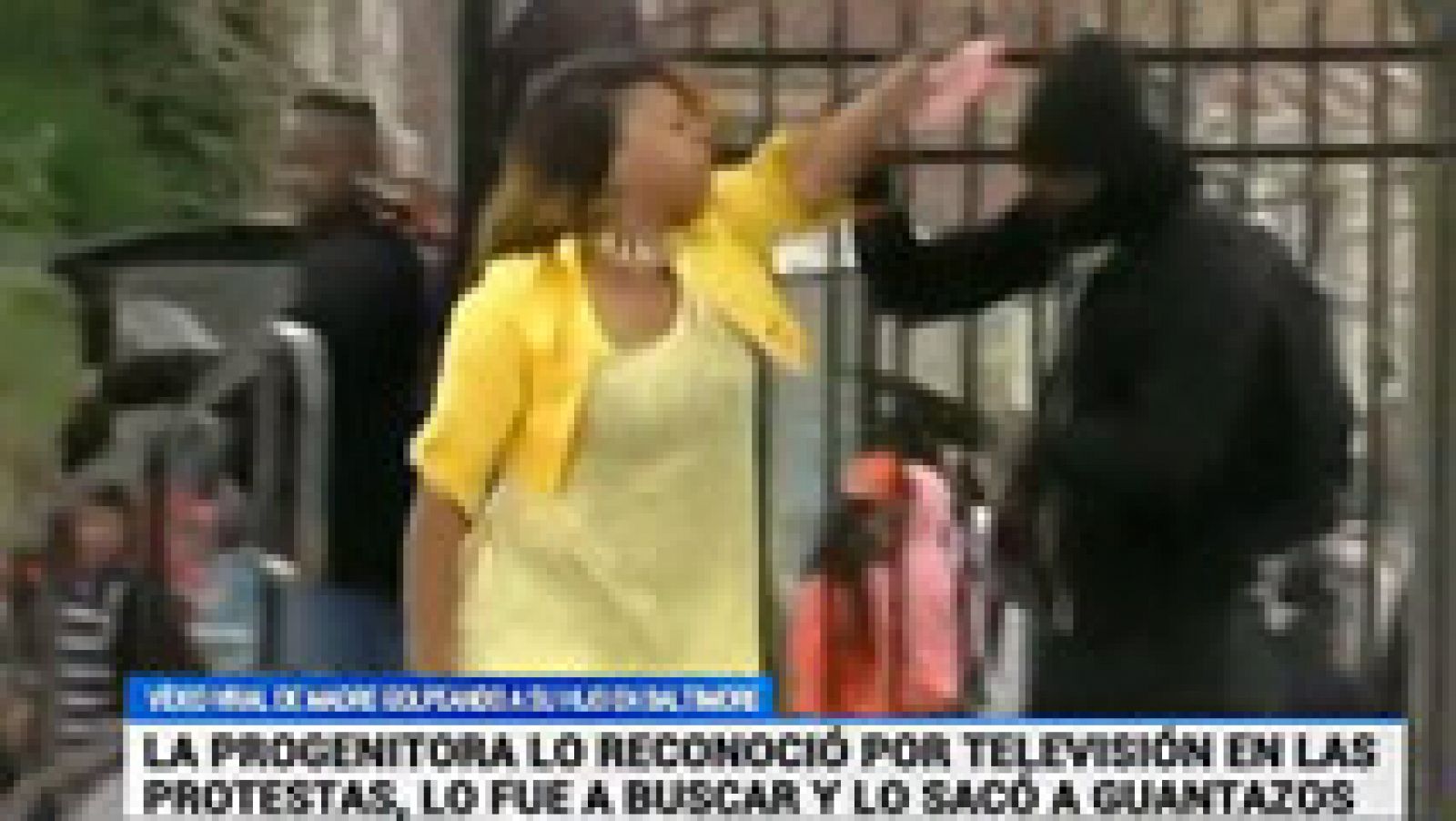 Baltimore: Una madre expulsa a su hijo de las protestas