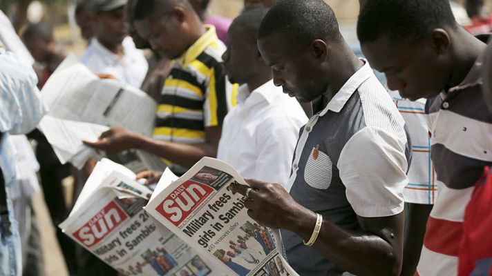 Telediario 1 - El ejército de Nigeria libera a 293 mujeres y niñas secuestradas por Boko Haram
