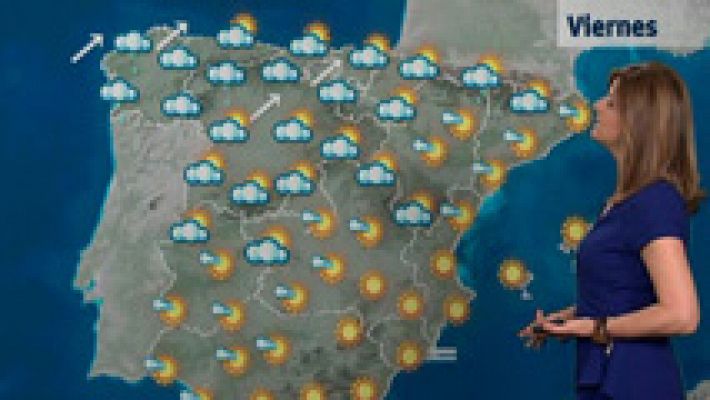 Lluvia fuerte en Galicia y suben las temperaturas en Levante