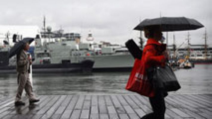 Lluvias persistentes en el oeste de Galicia y viento fuerte en el litoral gallego