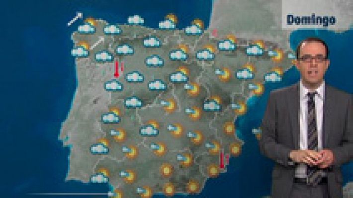 Lluvia persistente en Galicia y calor en el sudeste