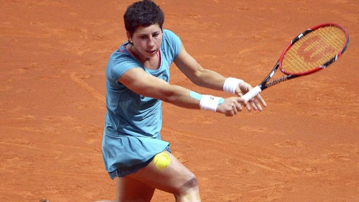 Telediario 1 - Carla Suárez y Garbiñe Muguruza avanzan en Madrid