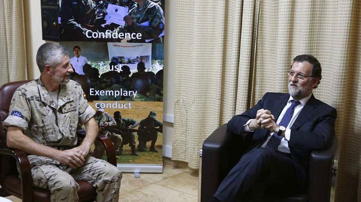 Telediario 1 - Mariano Rajoy acaba de llegar a Senegal