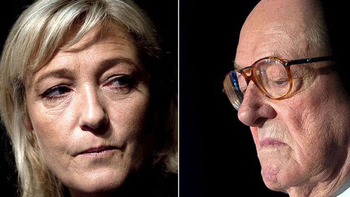 Telediario 1 - Le Pen vs Le Pen
