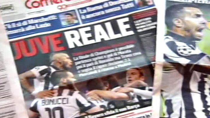 Telediario 1 - La prensa italiana habla de "hazaña" y "el partido perfecto" del Juventus