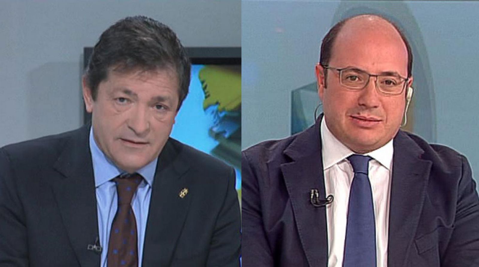 Entrevistas electorales a Javier Fernández, candidato del PSOE por Asturias y a Pedro Antonio Sánchez candidato del PP por Murcia