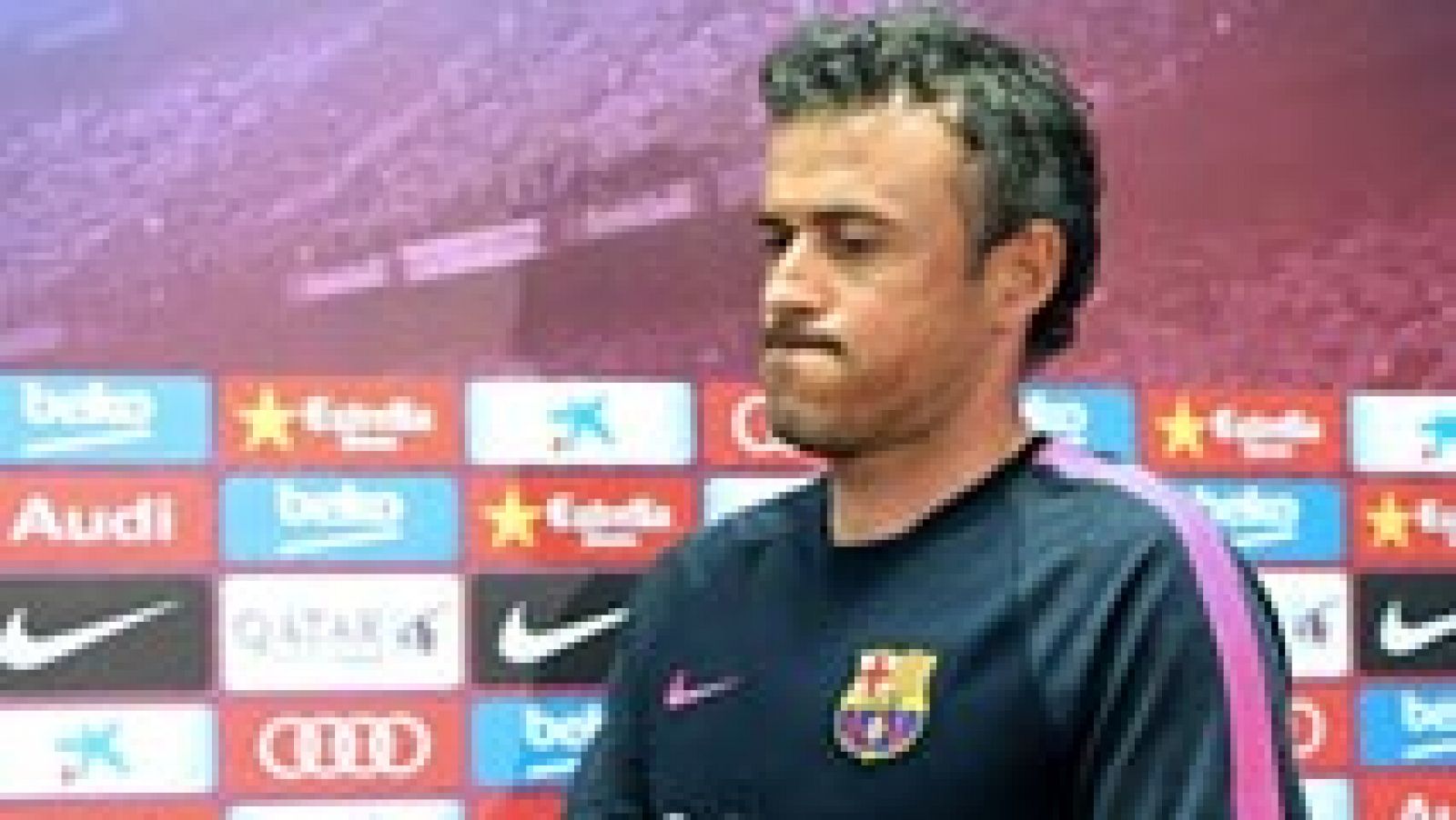 El entrenador asturiano del FC Barcelona, Luis Enrique, ha querido relajar la euforia que se vive en el barcelonismo después de la ida de semifinales de Champions ya que el sábado toca volver a la Liga y enfrentarse a la Real Sociedad. 