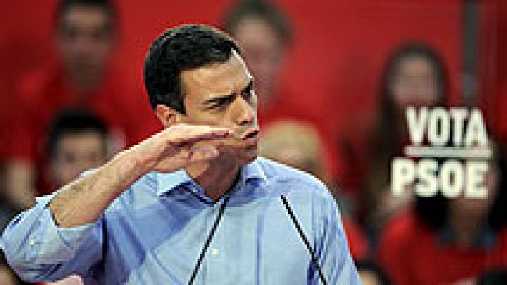 Telediario 1 - Sánchez arremete contra PP, Podemos y Ciudadanos