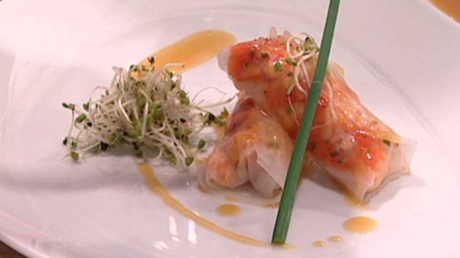 Cocina con Sergio - Canelones de marisco con salsa de naranja - Ver ahora