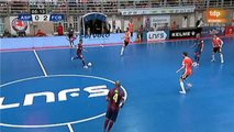Fútbol sala - Liga nacional Play-Off 1/4 final. 1er partido: Aspil Ribera de Navarra - FC Barcelona. Desde Tudela (Navarra) - ver ahora 