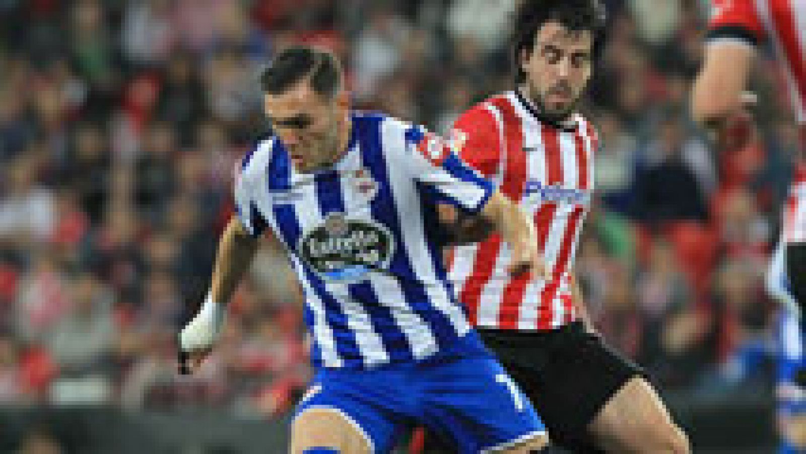 Reparto de puntos en San Mamés entre un Athletic que se adelantó por medio de Aduriz y el Deportivo, que igualó el choque con un gol de Lopo.