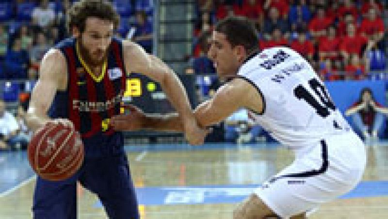 El Barcelona dominó todo el partido contra el Dominion Bilbao Basket, al que derrotó por 80-73.