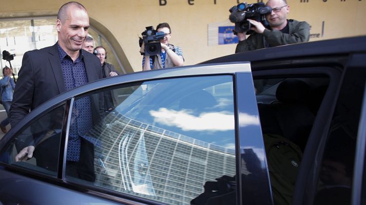 Telediario 1 - El Eurogrupo analiza las negociaciones con Grecia