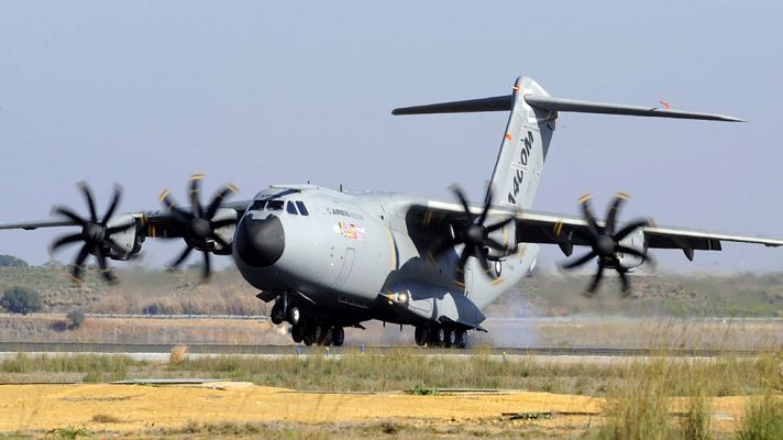 Telediario 1 - El Airbus A400M suma 174 pedidos de los cuales 12 ya están operativos
