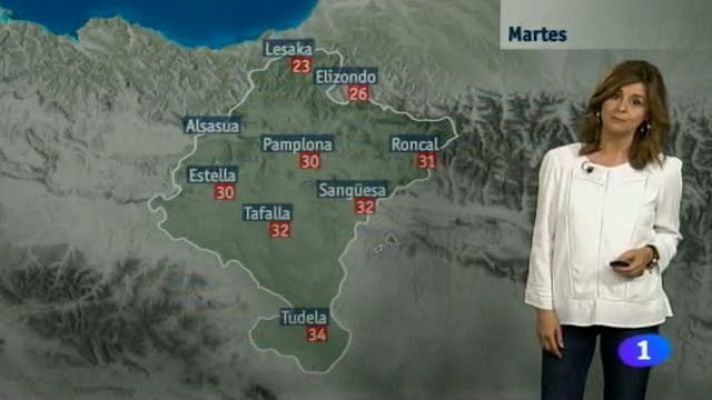 El Tiempo en la Comunidad de Navarra - 12/05/2015