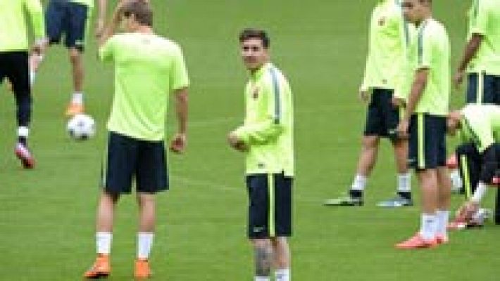 Telediario 1 - El Barcelona saldrá con todo para evitar sorpresas en Alemania