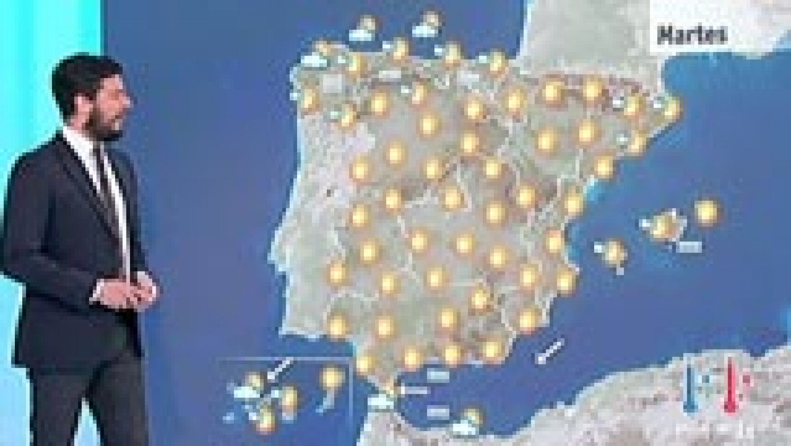 Jornada todavía de intenso calor en el sur peninsular y en Canarias. 