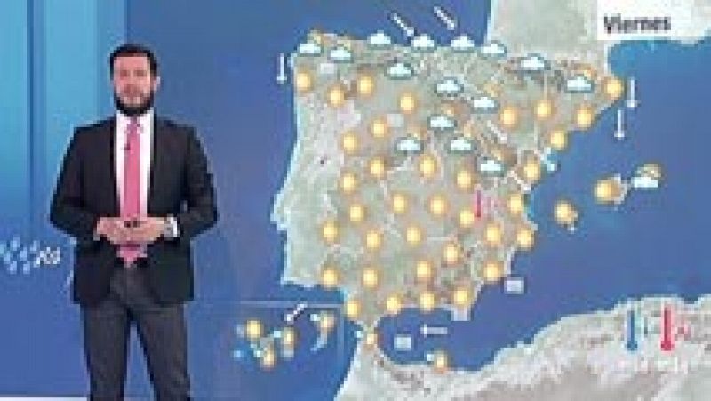 Bajan las temperaturas este viernes pero subirán de nuevo durante el fin de semana