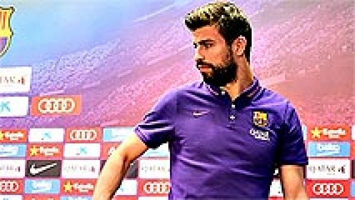 Telediario 1 - Piqué: "Estamos para ganar tres títulos pero aún no hemos ganado nada"