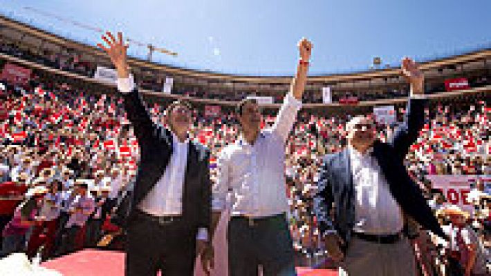 Telediario 1 - Los líderes echan el resto en el 2º fin de semana de campaña