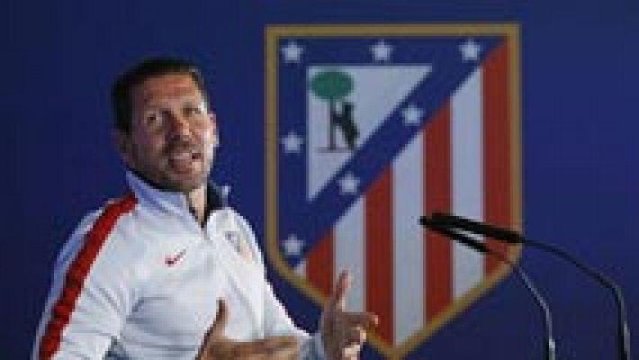 Telediario 1 - Simeone: "No pensar; correr y jugar"