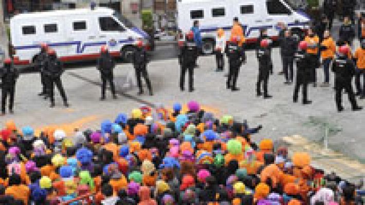 Telediario 1 - La Ertzaintza detiene a tres condenados de Segi