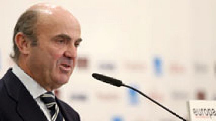 Telediario 1 - De Guindos anuncia que España prevé realizar otro pago anticipado del rescate bancario en julio