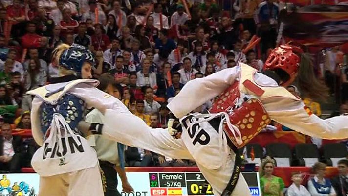 Taekwondo - Campeonato del mundo (1). Semifinales y finales:  F-57Kg y M-63Kg