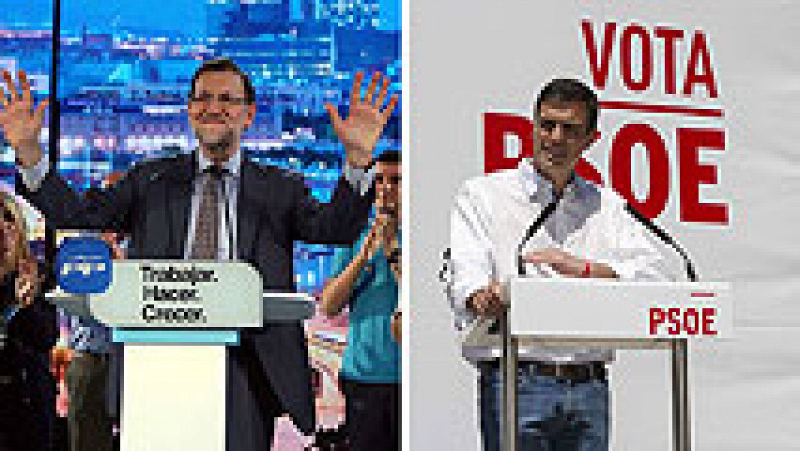 Telediario 1: Rajoy y Sánchez se vuelcan en la campaña | RTVE Play