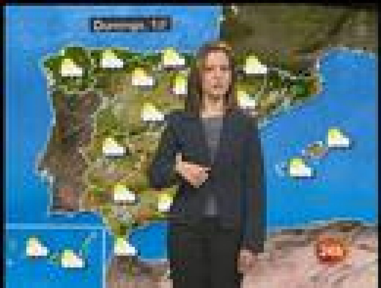 Lluvias en toda la Península con tendencia a remitir. En el frente cantábrico, Canarias y Baleares habrá nubes y pocas posibilidades de lluvias. Las temperaturas siguen altas en Andalucía y el Levante y los dos archipiélagos.
