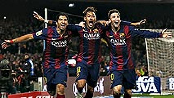 La conexión Messi-Neymar-Suárez tardó en arrancar pero triunfó
