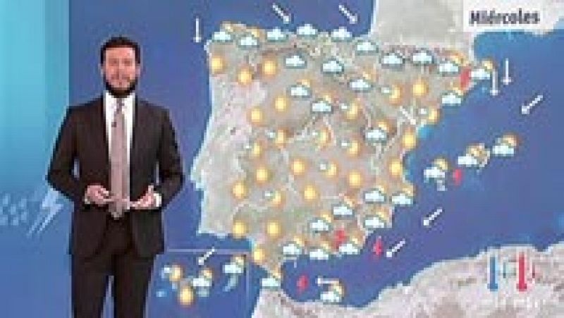 Descenso de temperaturas y posibilidad de precipitaciones en el este