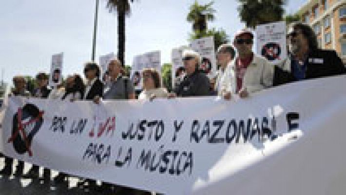 Los músicos reivindican la bajada del IVA