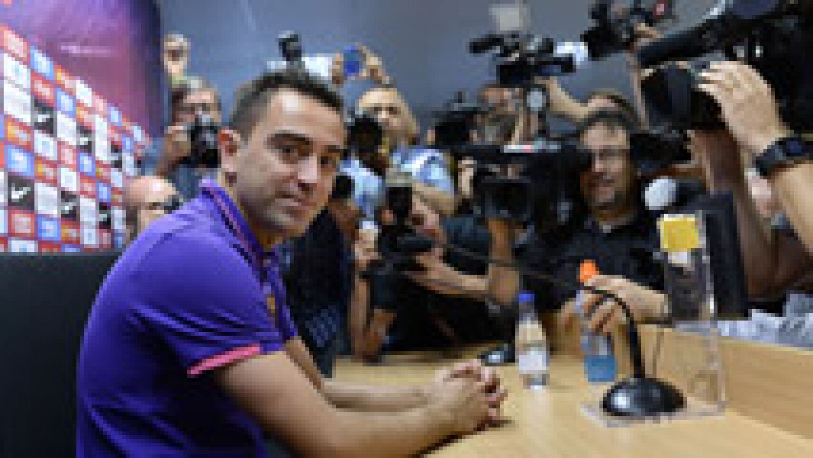 Telediario 1: Xavi: "El hecho de estar en el Barça ya me ha hecho feliz" | RTVE Play