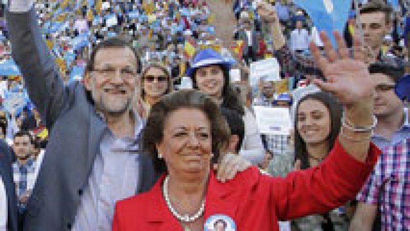 Rajoy respalda a Barberá: "Rita, eres la mejor, eres la alcaldesa que se merece Valencia"