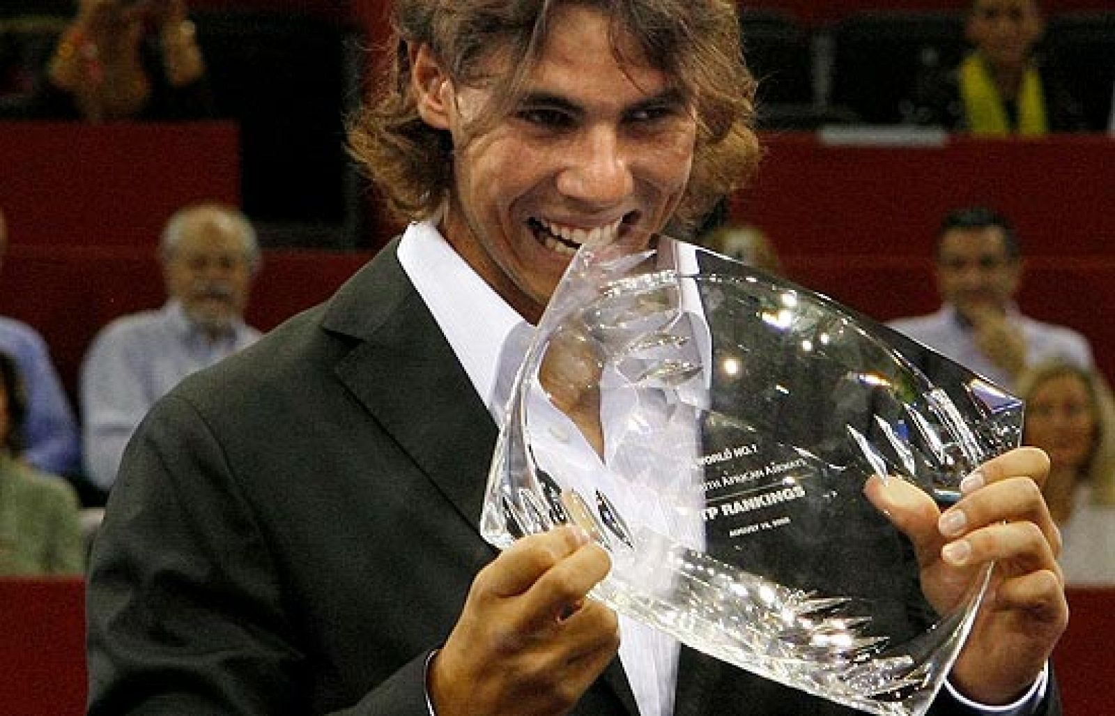 Rafa Nadal se ha mostrado muy ilusionado por recibir el premio al número uno del mundo en casa.