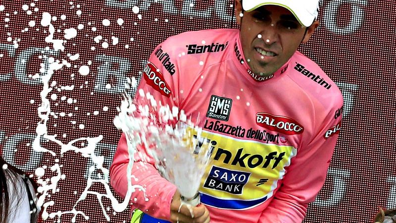 ¿Para mí ha sido una gran sorpresa¿, aseguraba Contador nada más recoger la maglia rosa del podio. ¿He ido regulando en todo momento, las sensaciones eran buenas. He visto por velocidad que no iba demasiado rápido en la primera parte, pero he visto q