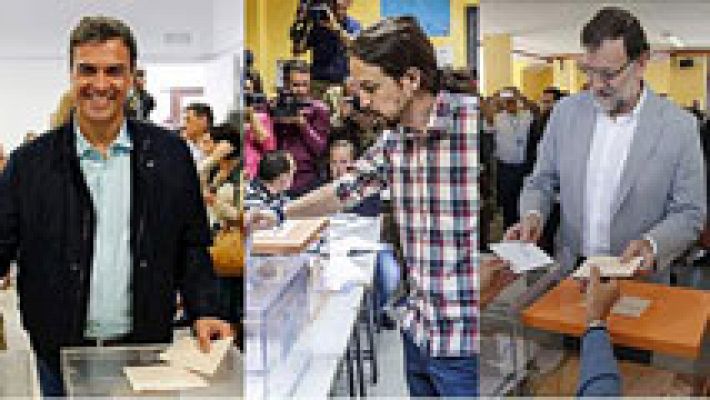 Los principales líderes políticos ejercen su derecho al voto