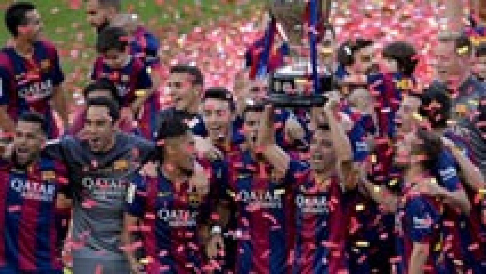 Telediario 1: Fiesta en el Camp Nou para despedir a Xavi | RTVE Play